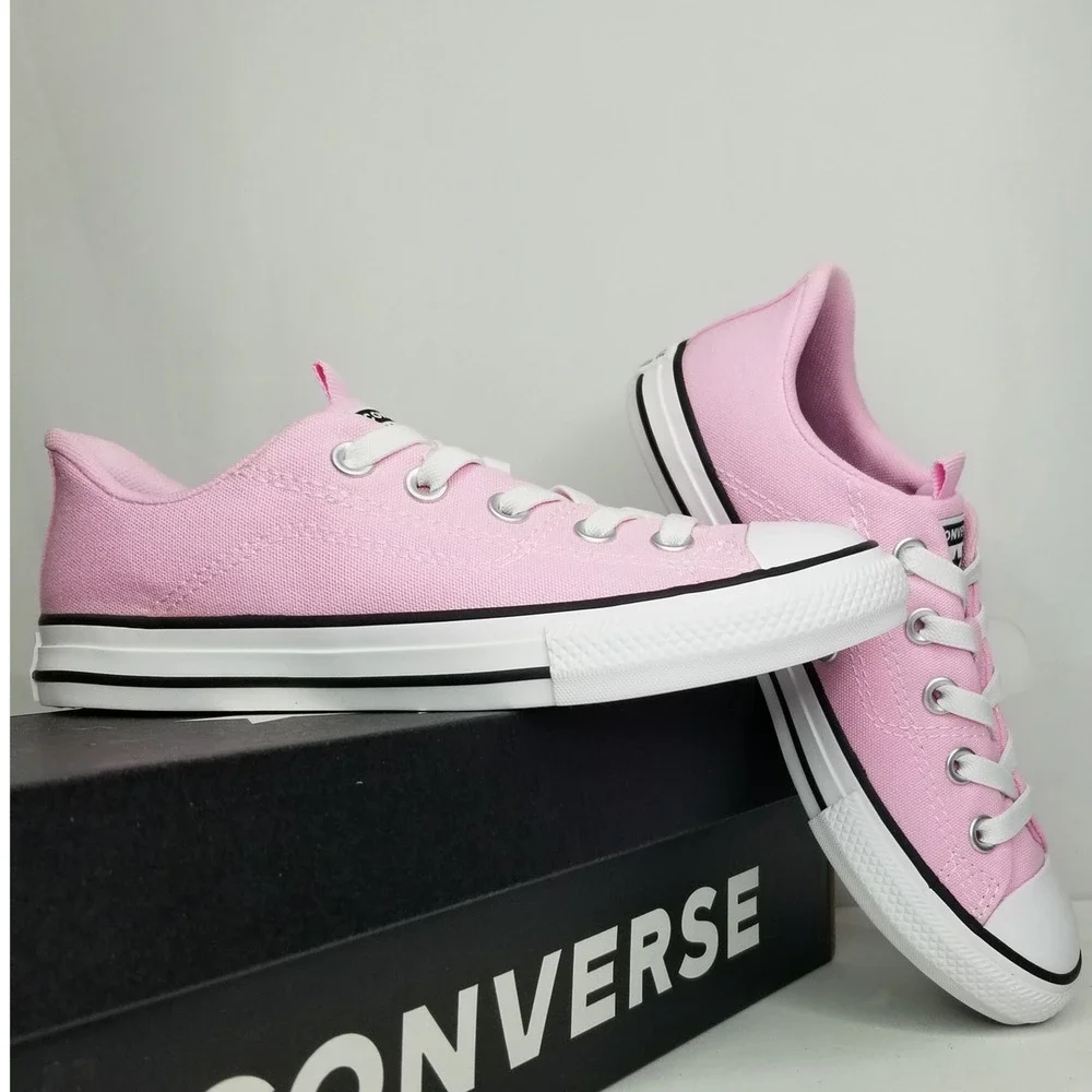 Converse Youth CTAS Rave Oxfords Size 2.5 Pink/ White A08440c NWT